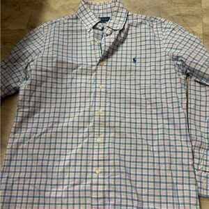 Ralph Lauren Blue and Pink Checkered Shirt